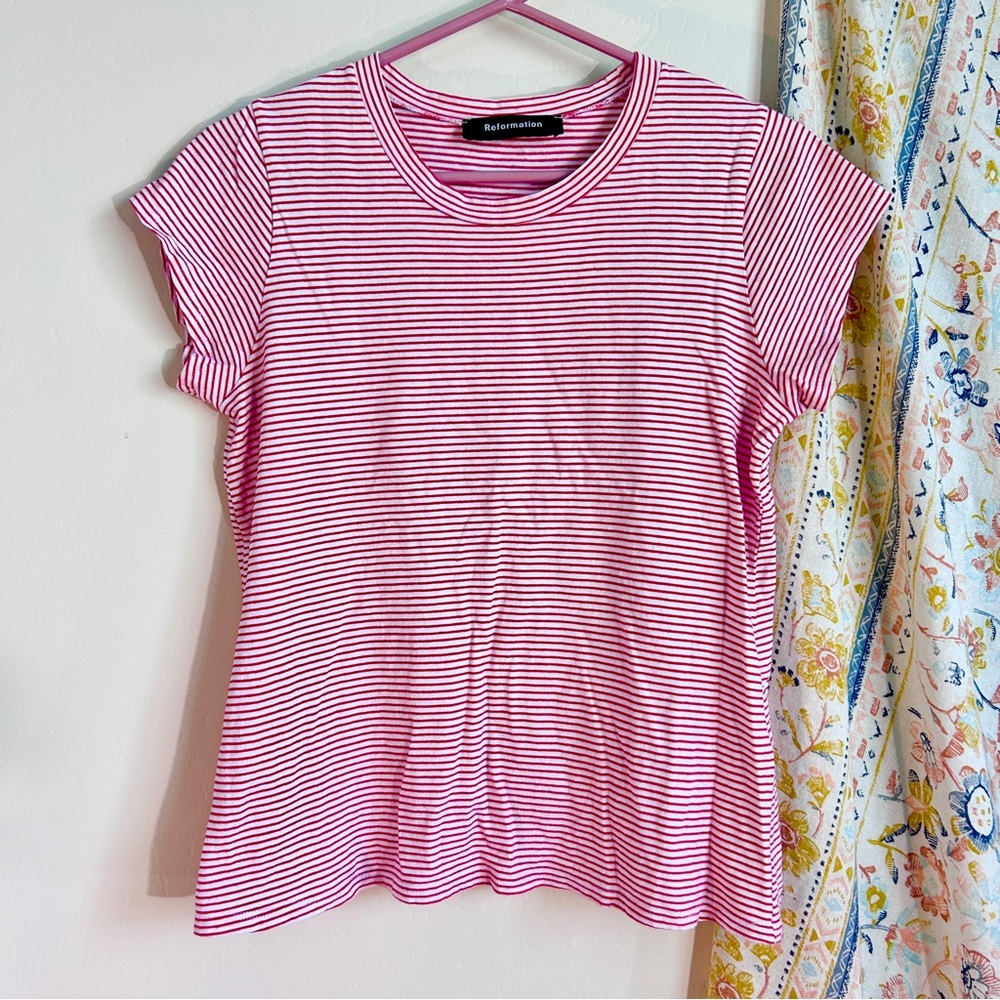 Reformation striped tee